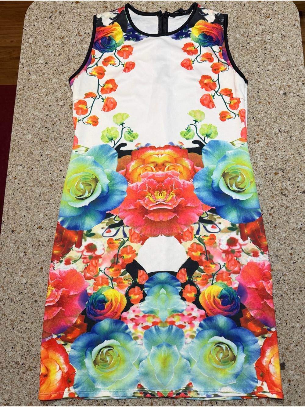 Just Love Multicolor Floral Print Sleeveless Tunic